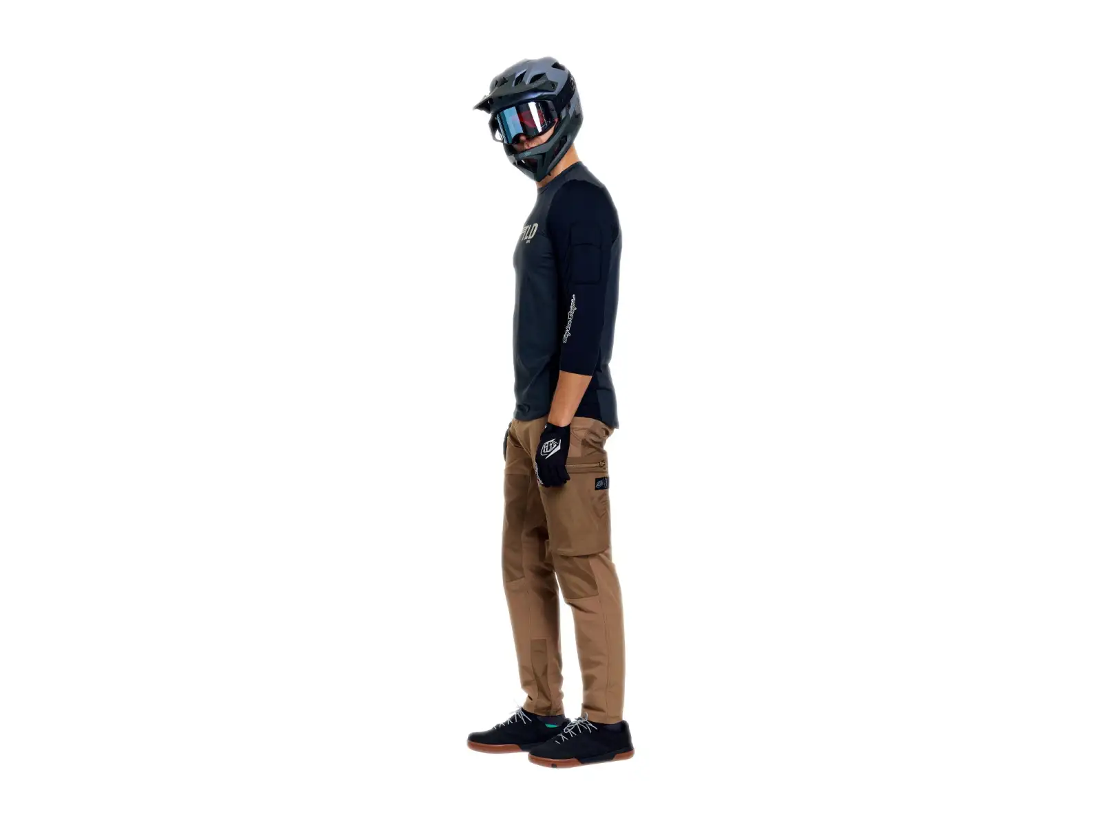 Troy Lee Designs Ruckus Ride men's jersey 3/4 sleeve Wings Carbon