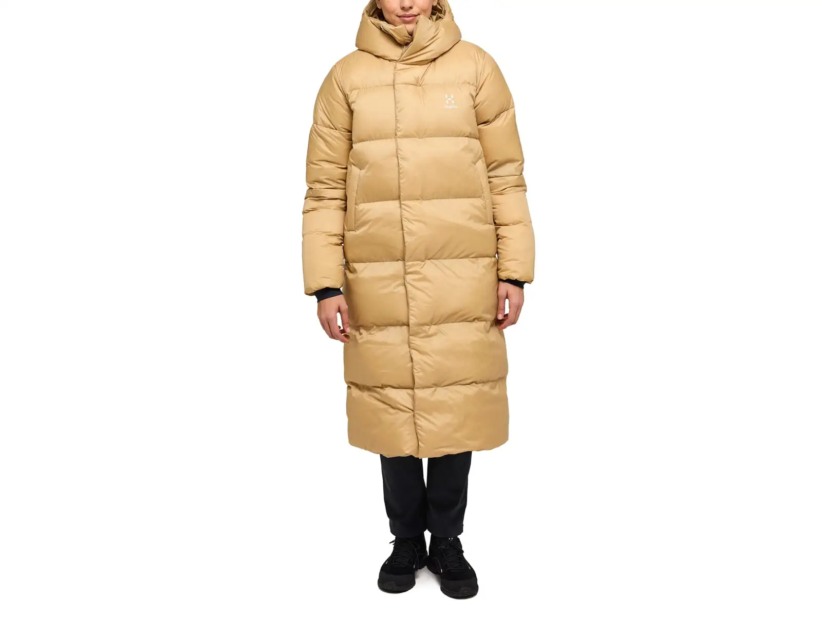 Haglöfs Long Down women's down coat beige