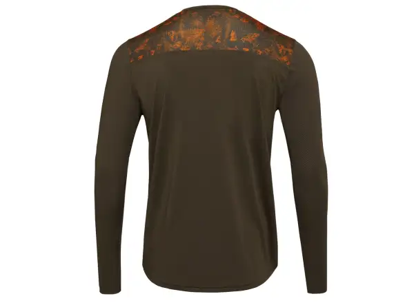 Silvini Ello men's jersey long sleeve Olive/Orange
