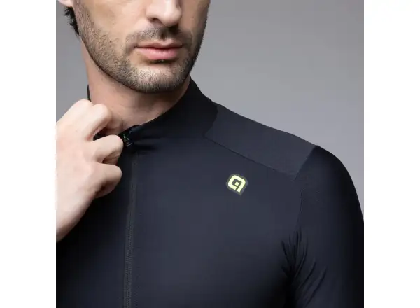 Alé R-EV1 Warm Race men's insulated cycling jersey Black