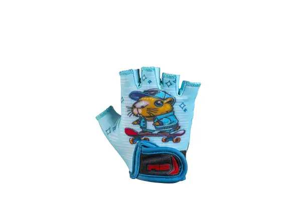 R2 Voska kids cycling gloves blue