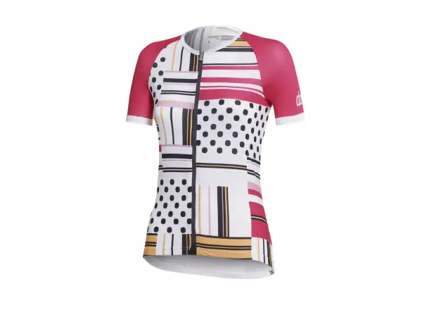 Dotout Square women's jersey short sleeve Fuchsia