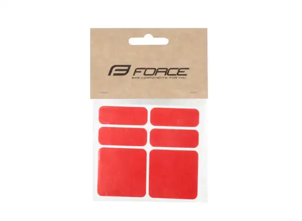 Force set of reflective stickers 6 pcs red