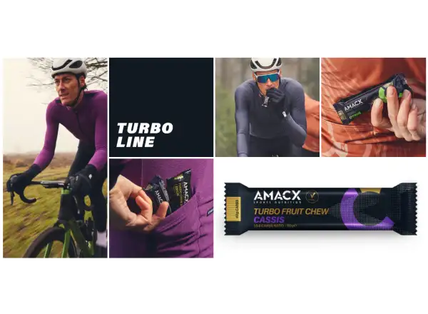 Amacx Turbo Fruit Chew energy bar 50 g Cassis