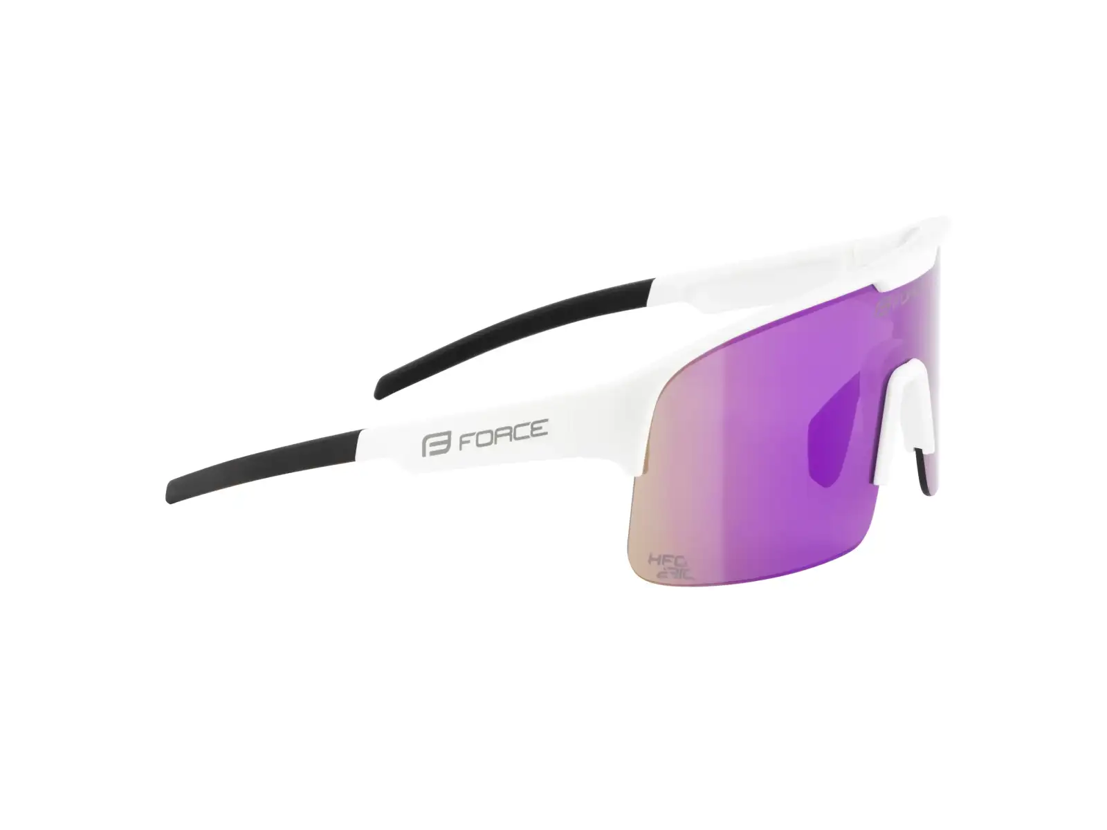 Force Spire cycling glasses white/purple mirrored lens
