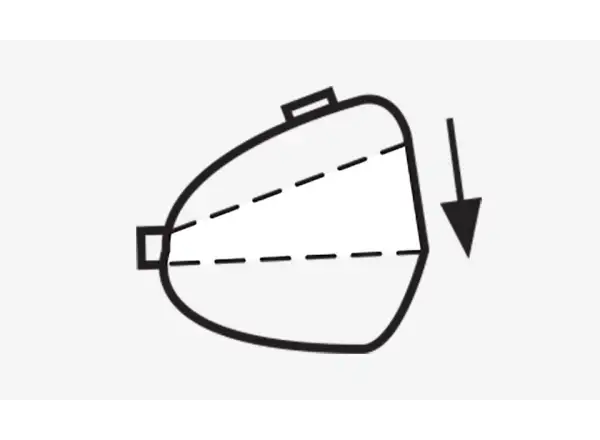 Topeak Wedge Pack II saddle bag 0.95/1.25 L Black, size M