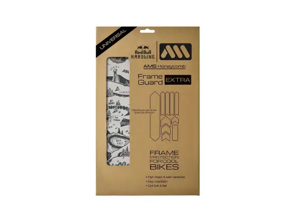AMS Frame Guard Extra protective decals on frame RedBull/Hardline/Dark Grey