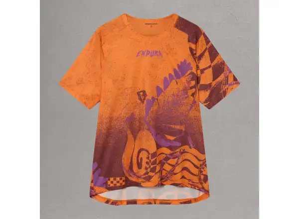 Endura Singletrack men's jersey short sleeve Orange