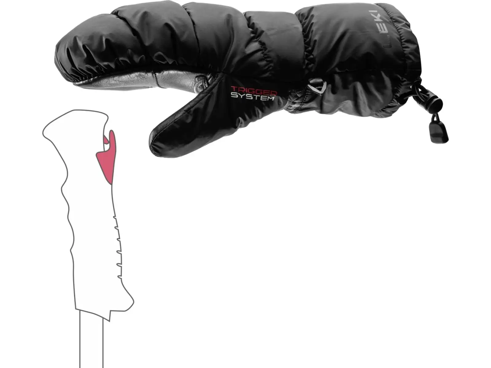 Leki Glace 3D Mitt women's gloves Black