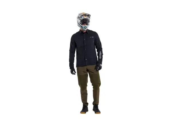 Troy Lee Designs Grind Flannel men's shirt Plaid Carbon