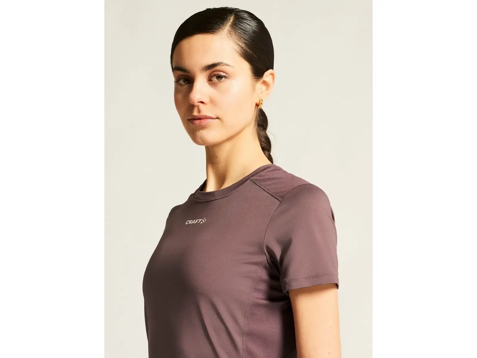Craft ADV Essence 2 women's short sleeve T-shirt purple