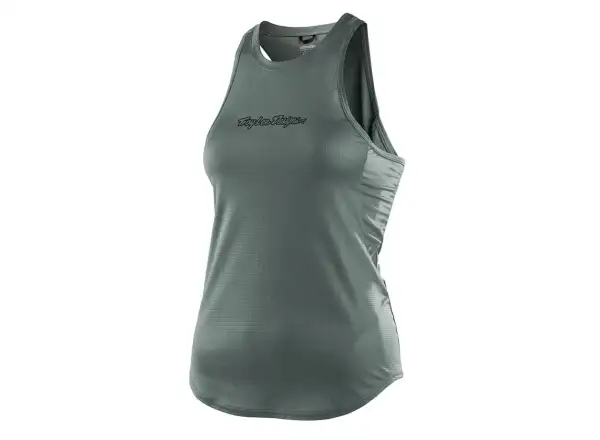 Troy Lee Designs Luxe women's sleeveless jersey Solid steel green