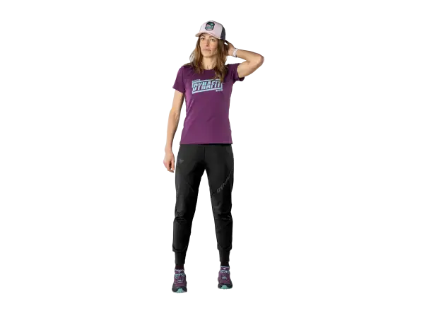 Dynafit Graphic Cotton women's t-shirt Royal Purple/Tabloid