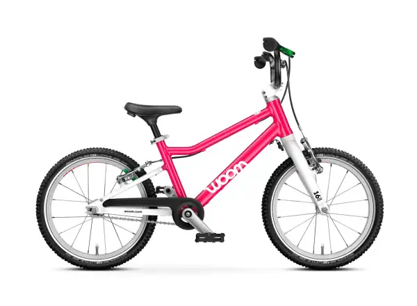Woom GO 3 Automagic children's bike 16" Hot Pink