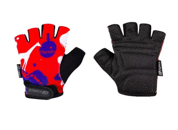 Force Planets children's gloves red/blue