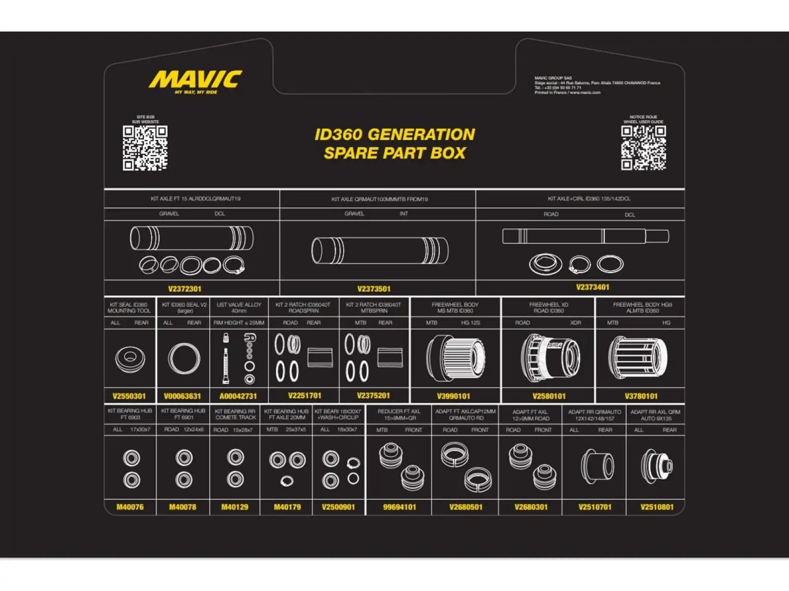 Mavic Kit ID360 Generation Spare Part Box (V00084331) case