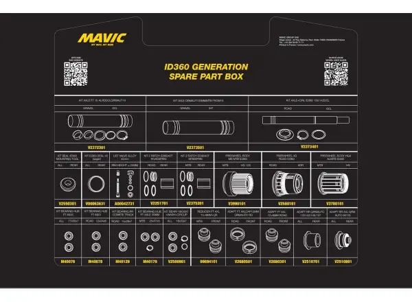 Mavic Kit ID360 Generation Spare Part Box (V00084331) case