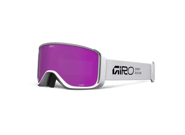 Giro Sagen women's ski goggles White Stacked-Amber Pink/Yellow (2 lenses)