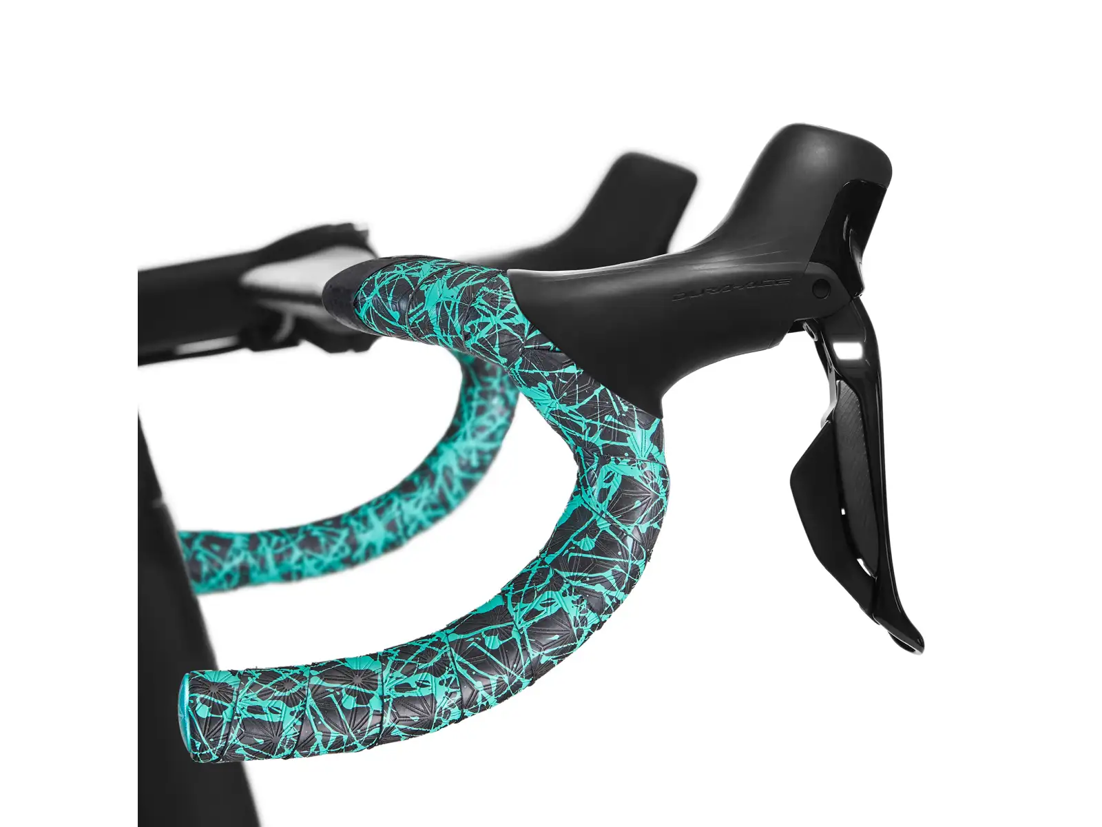 Supacaz Super Sticky Kush Splat tape Celeste/Celeste plugs