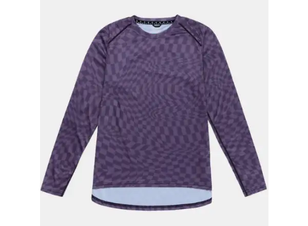 Troy Lee Designs Lilium Twisted Checkers women's jersey long sleeve Deep Purple