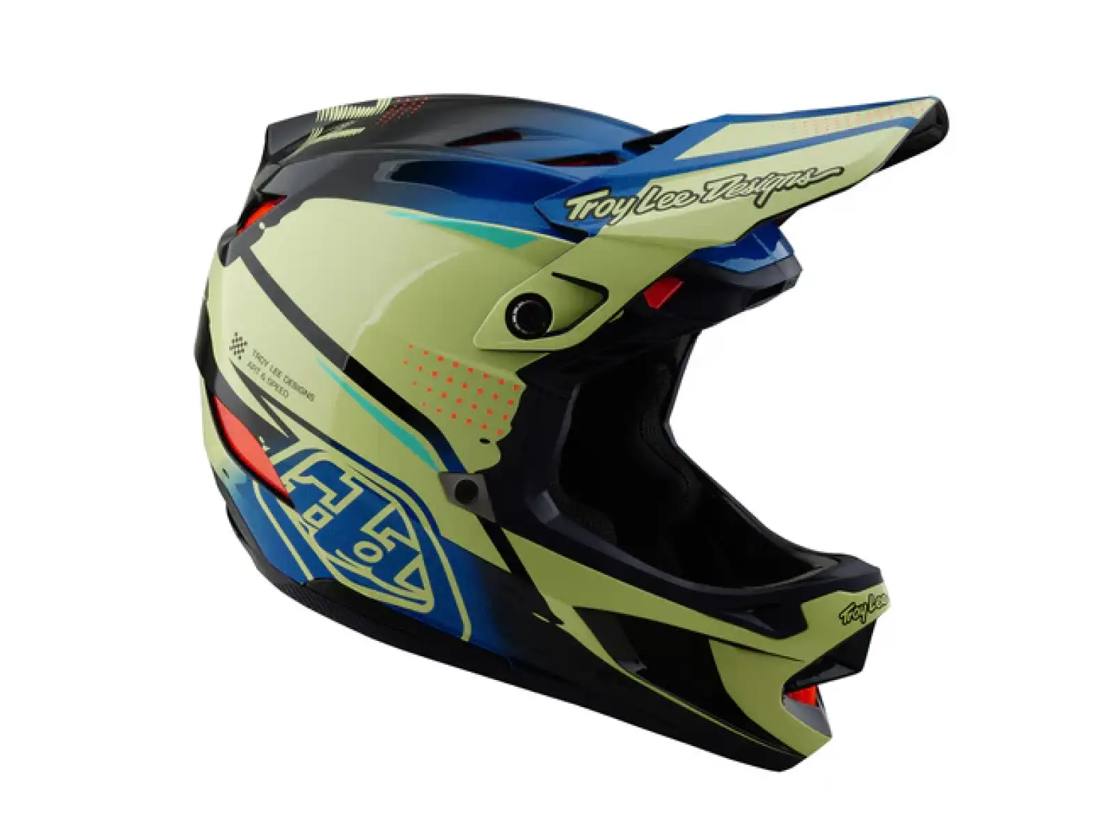 Troy Lee Designs D4 Composite helmet Drip Glo Yellow