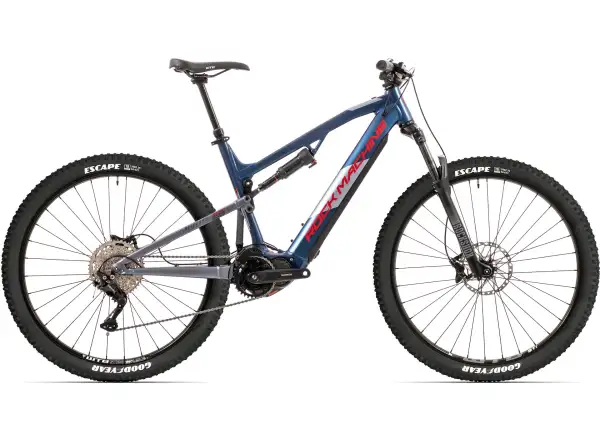 Rock Machine eBlizzard 30 S full-suspension electric bike Navy/Red/Grey