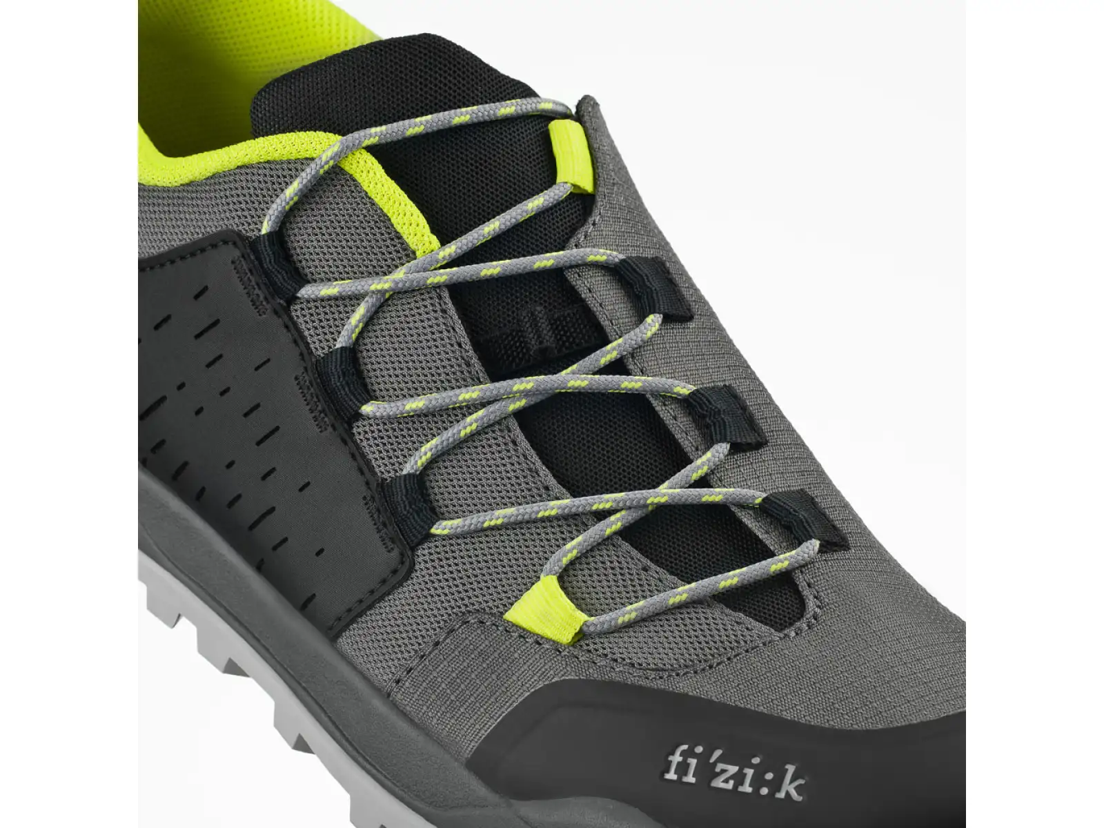 Fizik Terra Ergolace X2 MTB men's cycling shoes Grey/Yellow Fluo