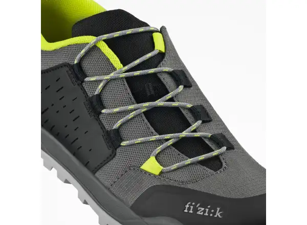 Fizik Terra Ergolace X2 MTB men's cycling shoes Grey/Yellow Fluo