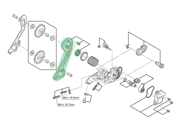 Shimano derailleur guide RD-M786/M675 external SGS