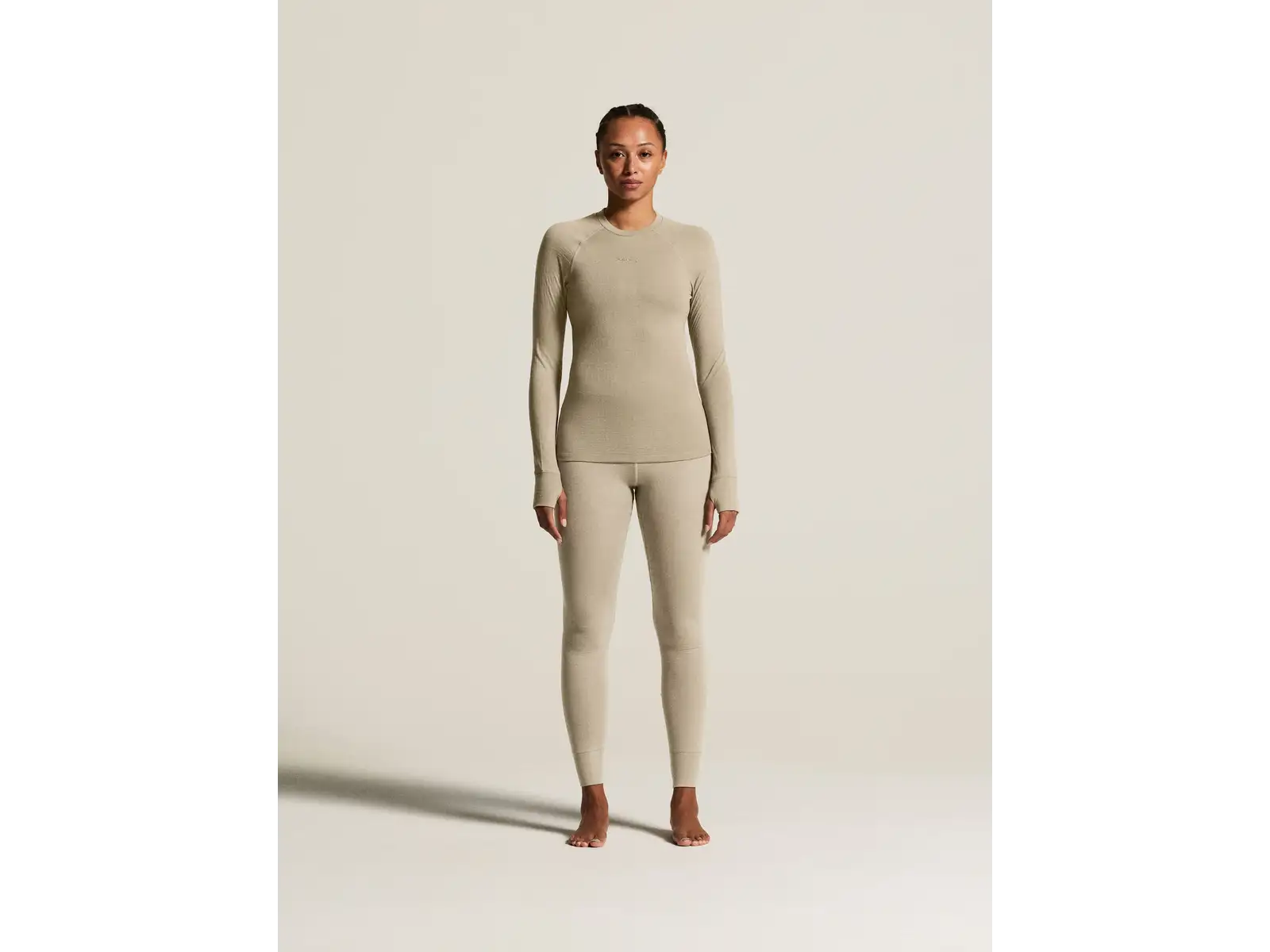 CRAFT Wool Comfort women's long underwear beige