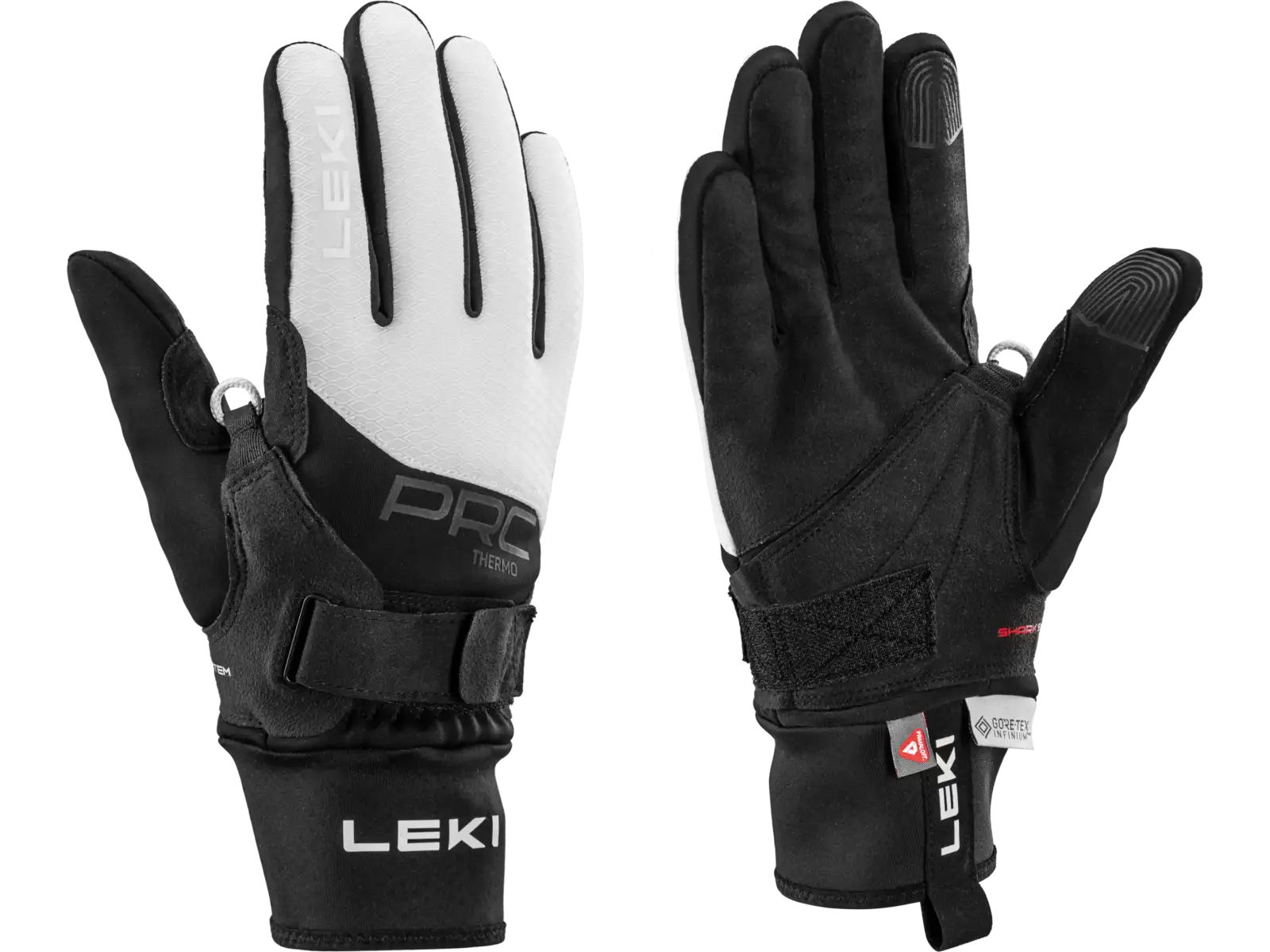 Leki PRC ThermoPlus Shark women's gloves Black-white