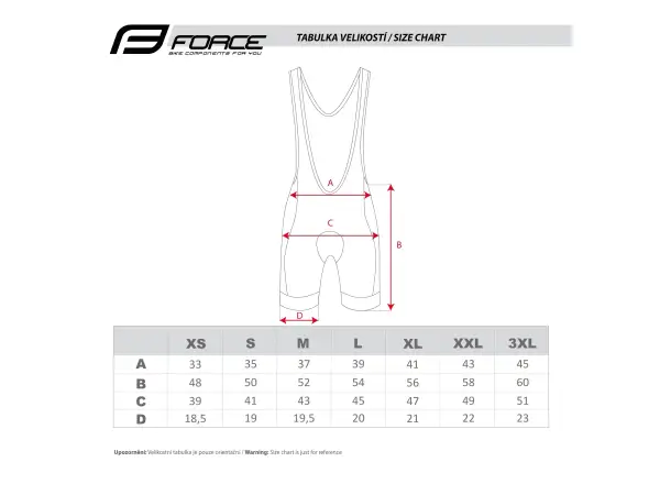 Force B51 men's bib shorts with pad black/blue