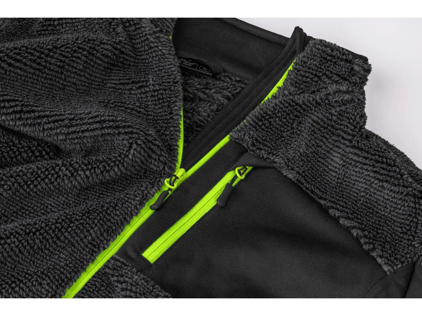 Etape Warmer men's sweatshirt anthracite/yellow fluo