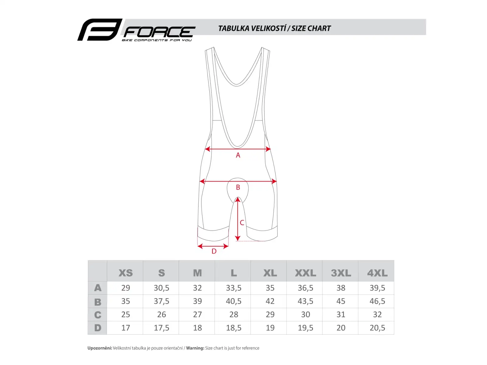Force Drive men's bib shorts black