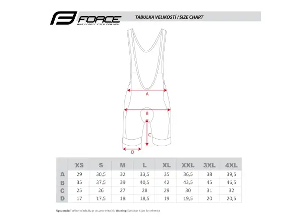 Force Drive men's bib shorts black