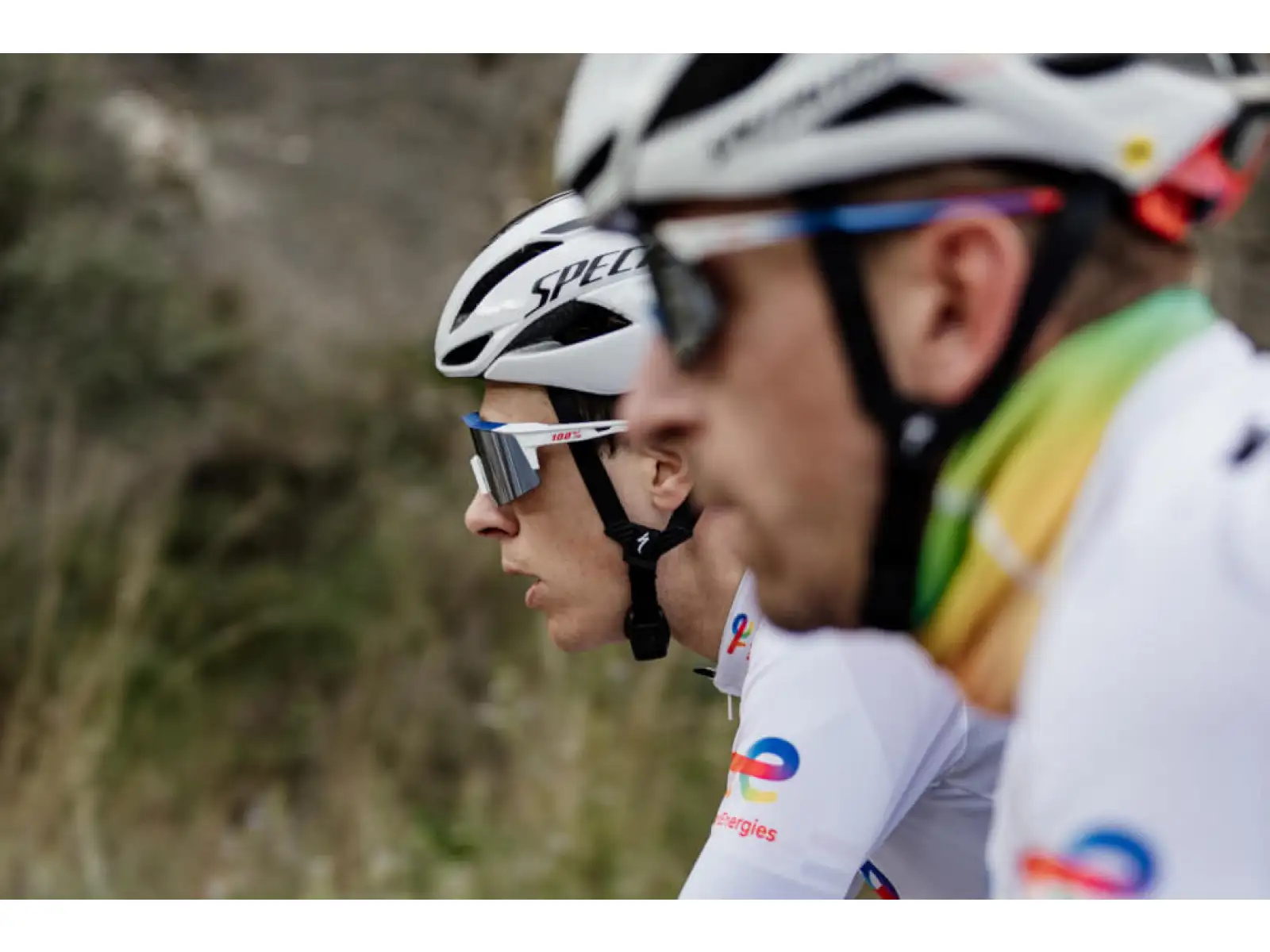 100% Speedcraft Glasses TotalEnergies Team Matte White / HIPER Lens