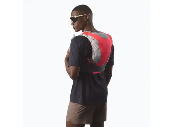 Salomon ADV Skin 12 Set running vest Castelrock/Alloy/Neon Flame