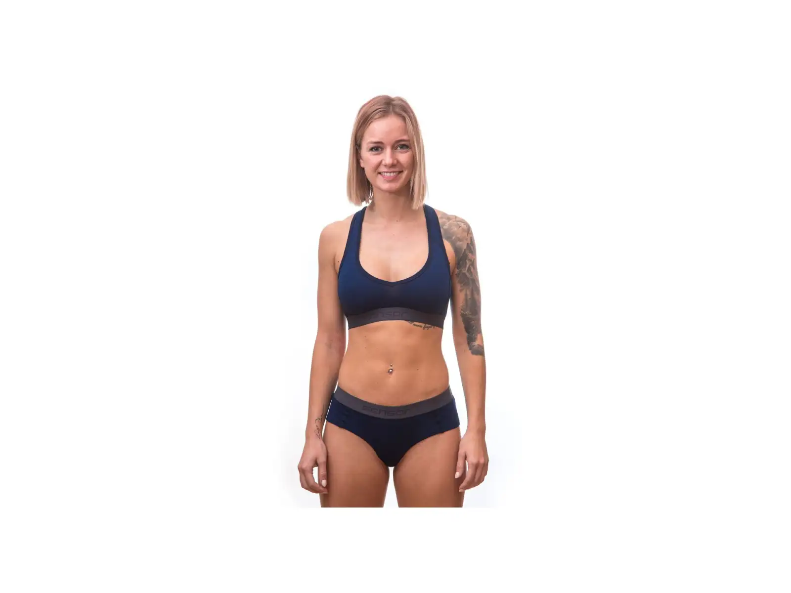 Sensor Merino DF women's bra Deep Blue