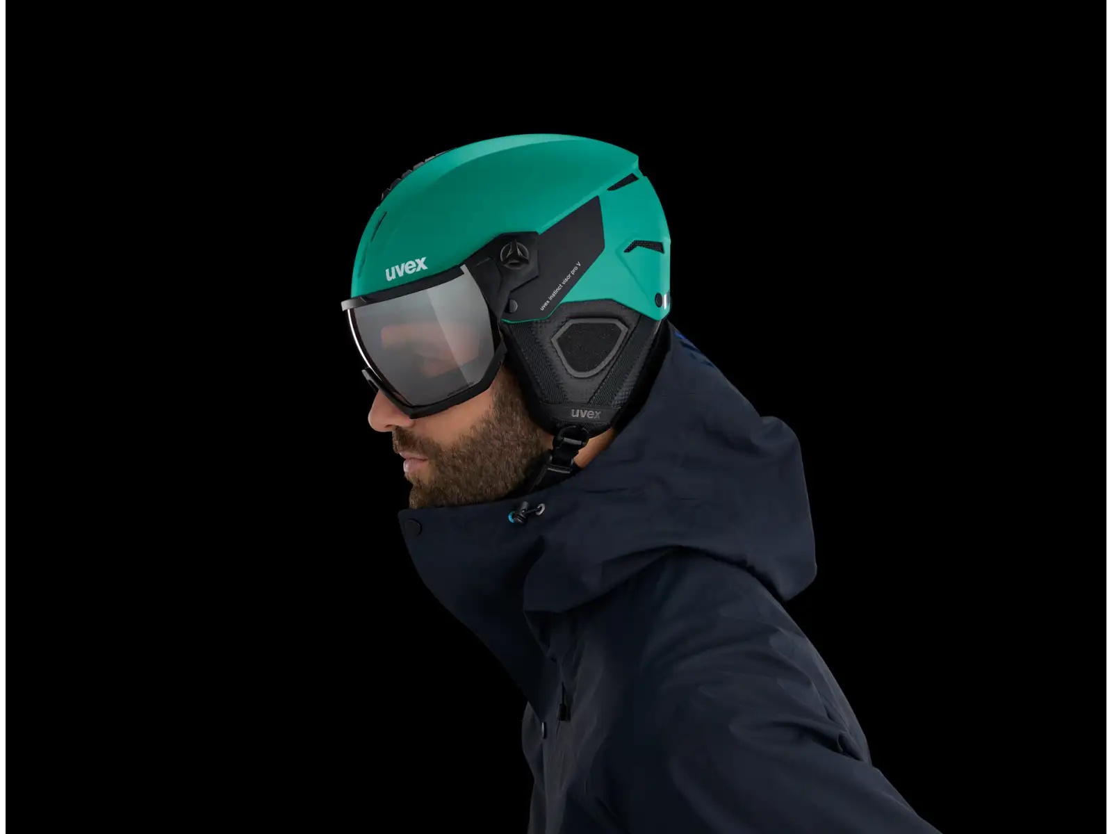 Uvex Instinct Visor Pro V ski helmet black matt