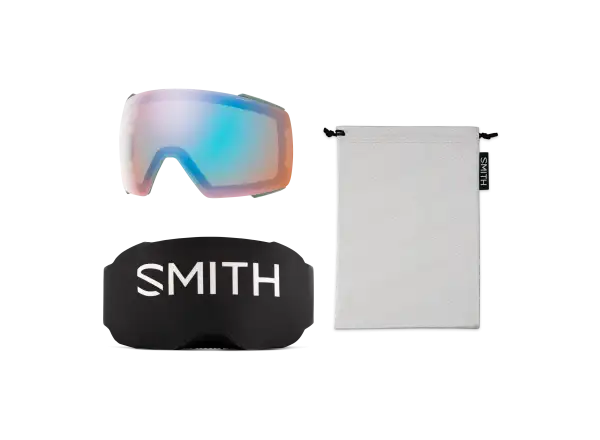 Smith I/O Mag ski goggles Black / ChromaPop Sun Green Mirror (2 lenses)