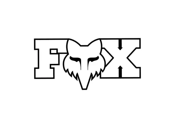 Fox Head X 3" sticker White