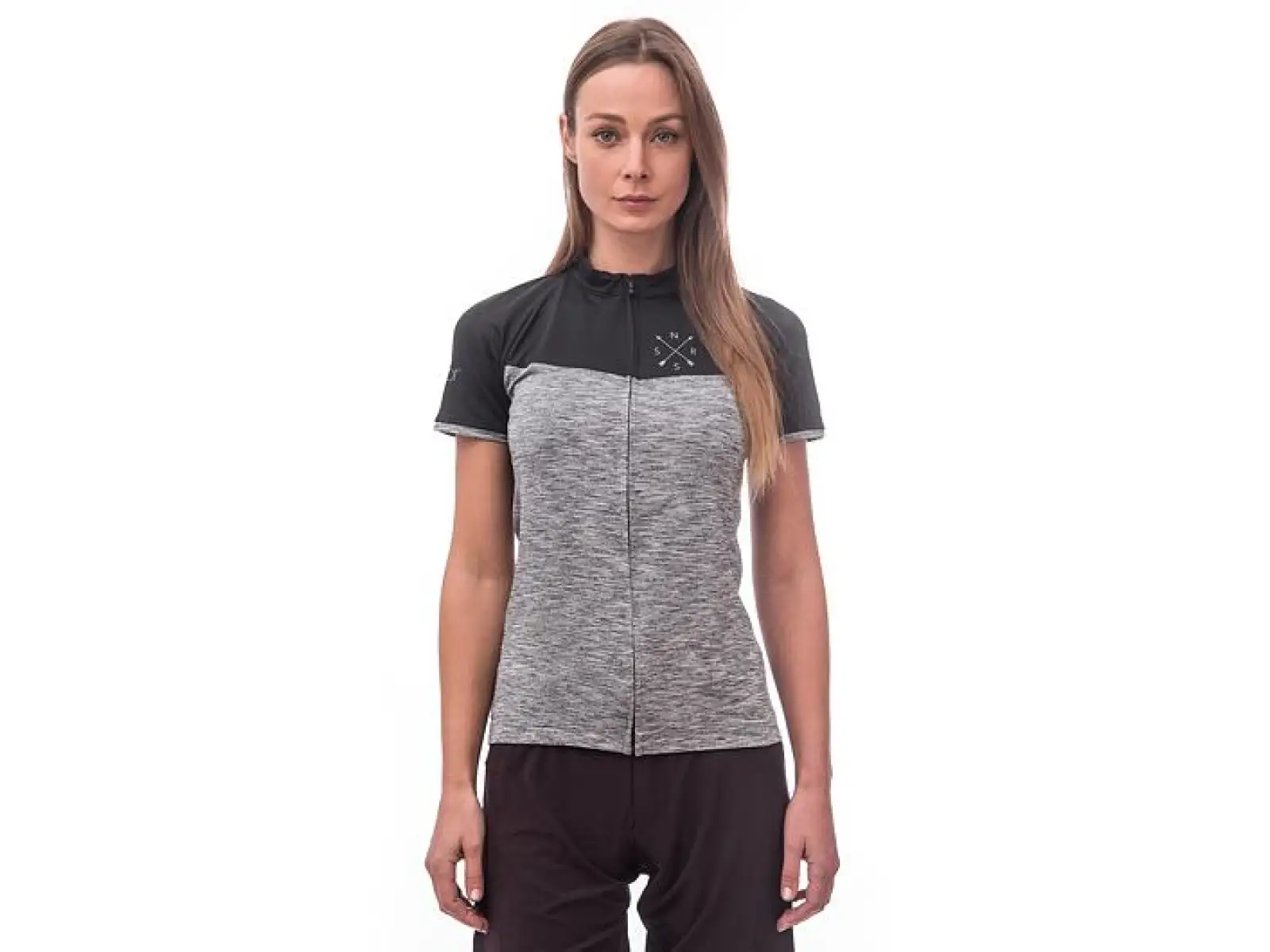 Sensor Cyklo Motion women's jersey short sleeve grey/black