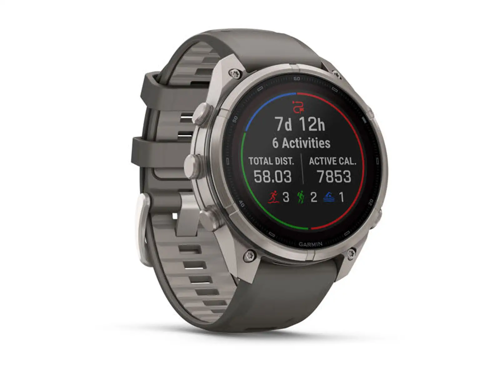 Garmin Fénix 9 Pro inReach Solar 47 mm Titanium Pebble Gray/Silver Gray