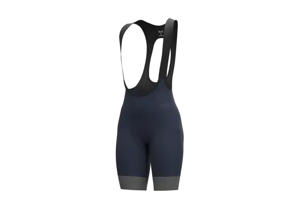 Alé R-EV1 GT 2.0 women's shorts with pad and braces Blue