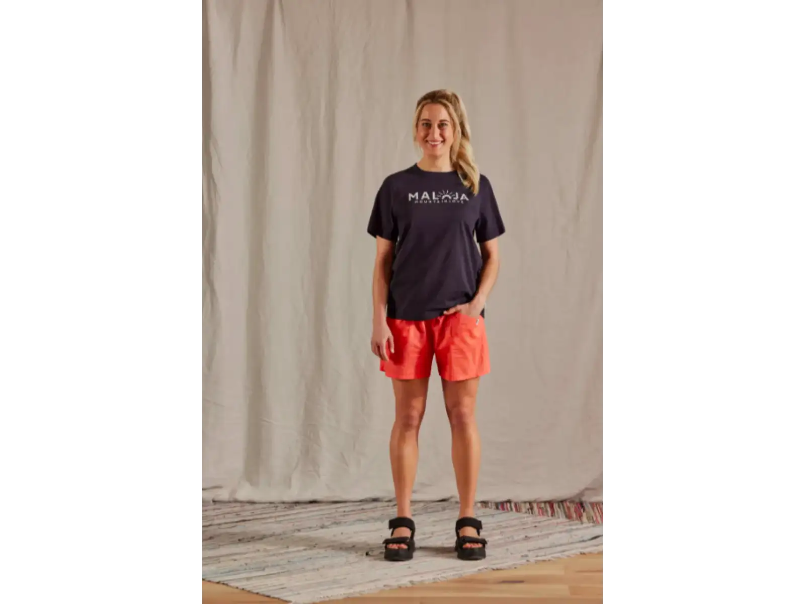 Maloja HornleM. women's t-shirt short sleeve Deep Black