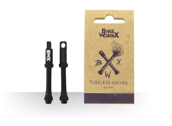 Bikeworkx Tubeless Valves 45 mm pair