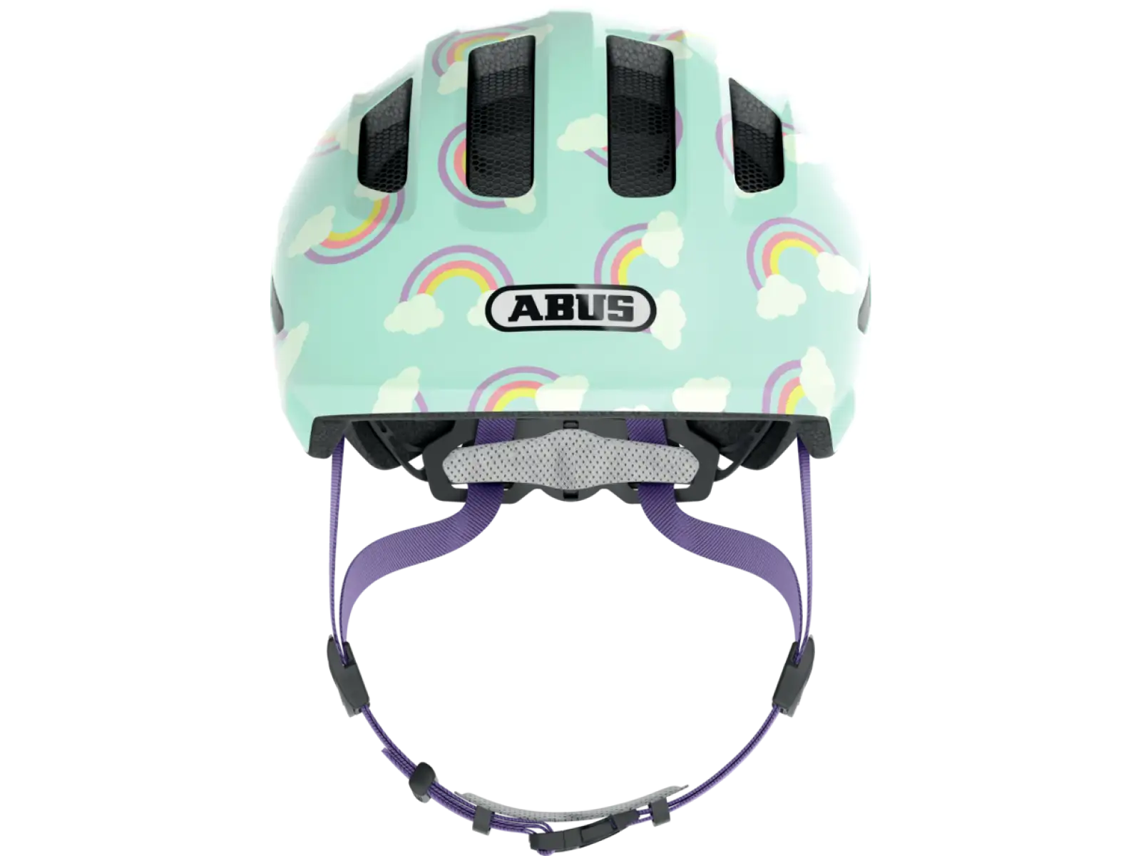 Abus Smiley 3.0 LED kids helmet Blue Rainbow