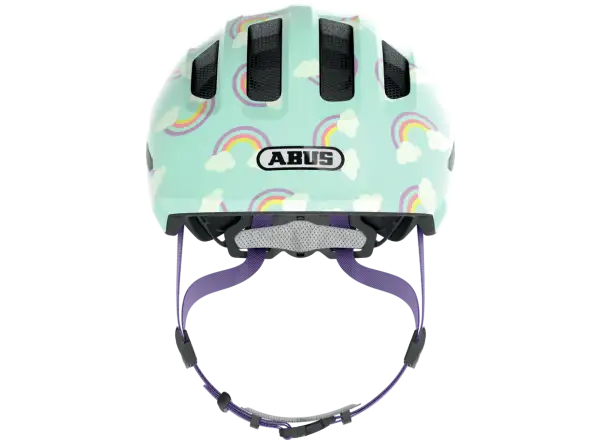 Abus Smiley 3.0 LED kids helmet Blue Rainbow