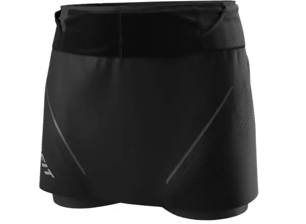 Dynafit Ultra 2in1 women's running skirt with inner shorts Black Out
