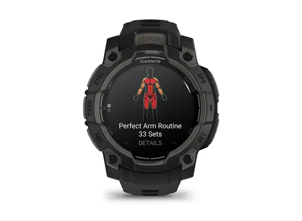 Garmin Instinct 3 Amoled 45 mm smartwatch Black/Black band